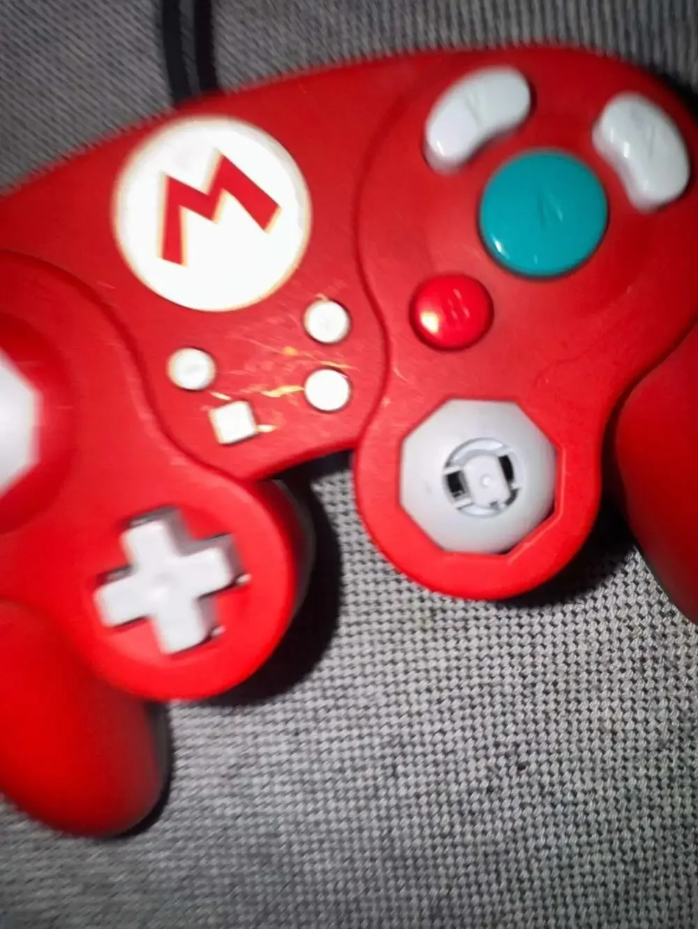 PDP Wired Fight Pad Pro GameCube Style Controller for Nintendo Switch - Mario Ed